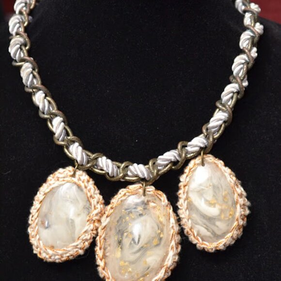 Anthropologie Statement Bib Necklace - Picture 2 of 5